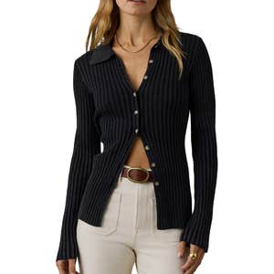 nordstrom, Faherty Sunwashed Ribbed Organic Cotton Cardigan