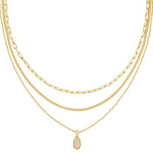 Kendra Scott, Kendra Scott Mini Elisa Gold Triple Strand Necklace