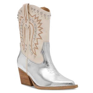 DV Dolce Vita Aledo Contrast Stitch Studded Cowboy Boots