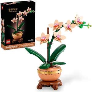 LEGO Botanicals Mini Orchid Building Set - Artificial, Fake Orchid for Home Decor, Adults Ages 18+ - Gift for Birthdays - Indoor Plant Decorations for Table, Desk, Office - 10343