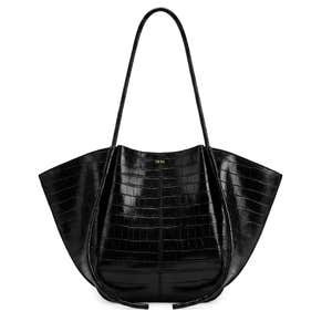 JW PEI Nala Croc Embossed Faux Leather Wide Tote