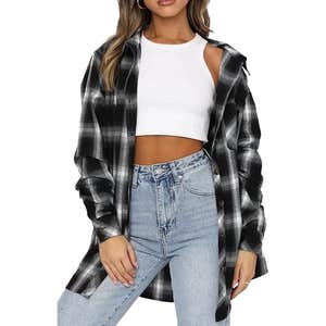 amazon, CHYRII Button Down Flannel Shirt