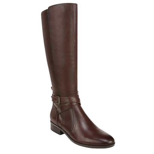 nordstrom,  Naturalizer Rena Leather Buckle Detail Wide Calf Tall Boots