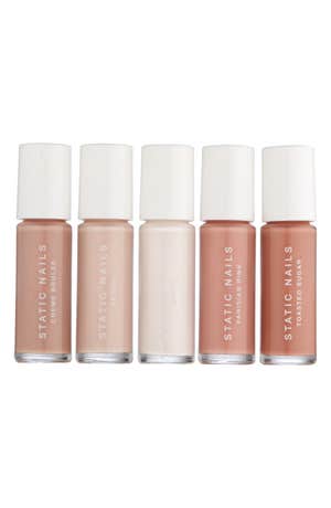 Static Nails Liquid Glass Lacquer Perfect Nudes Set