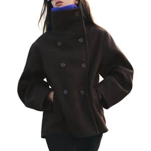 zara, ZARA High-Neck Short Coat