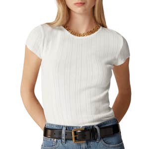 J.Crew Pointelle Short-Sleeve T-Shirt