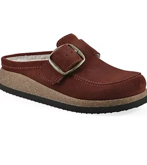 White Mountain Leather Fur Lined Clogs - Bueno