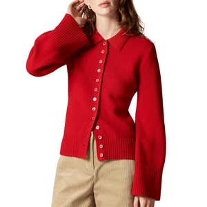 J.Crew Milano-stitch cinched-waist cardigan