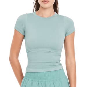 Old Navy Exhale Seamless Fitted Rib T-Shirt