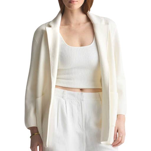 quince, Quince 100% Organic Cotton Knit Blazer