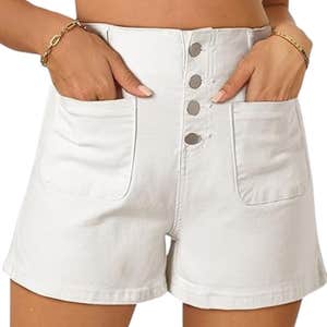 amazon, Sidefeel Women's Jean Shorts