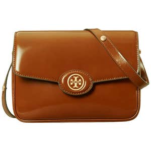 Tory Burch Robinson Spazzolato Leather Shoulder Bag