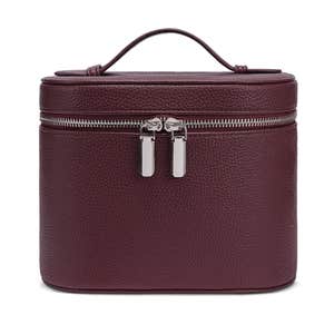 honitty burgundy makeup bag