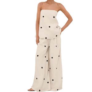amazon calbatic women polka dot lounge set