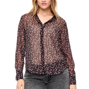 Old Navy; Sheer Chiffon Button-Down Shirt