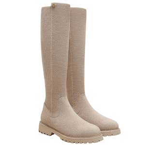 VIVAIA Round-Toe Stretchy Wool Knee-High Boots (Filipa)