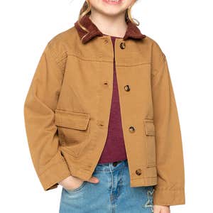 deux par deux, Deux par Deux Barn Jacket Brown Yellow