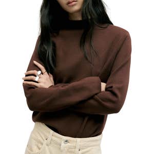 Nordstrom; MANGO Mock Neck Sweater