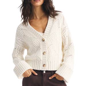 abercrombie & fitch, Abercrombie & Fitch The A&F Cameron Textural Stitch Cardigan