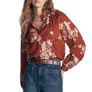 Nordstrom; Boden Erica Cotton Frill Top