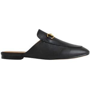 quince, Quince Italian Leather Horsebit Loafer Mule
