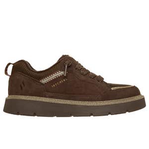 Skechers Keepsakes Cozy Street Hiker Glimmer shoe in the color chocolate