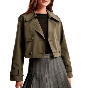 Abercrombie & Fitch Cropped Trench Coat