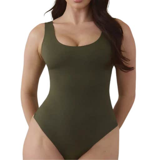 pinsy, Pinsy Scoop Tank Hourglass Shapewear Cheeky Bodysuit