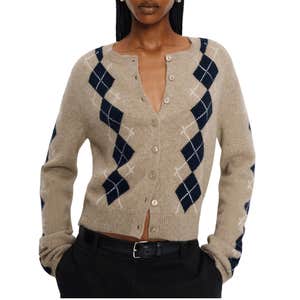 Reformation Clara Cashmere Crew Cardigan