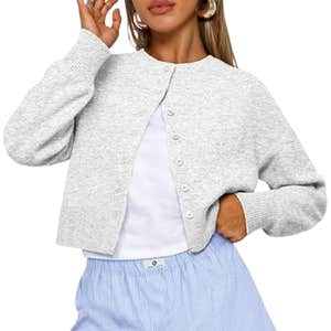 amazon, Trendy Queen Cropped Cardigan Sweater