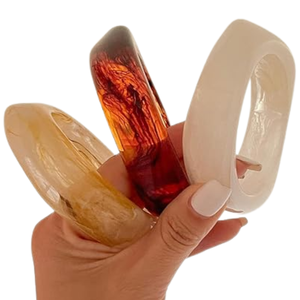 Acrylic Chunky Bangle Bracelet