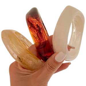 Acrylic Chunky Bangle Bracelet