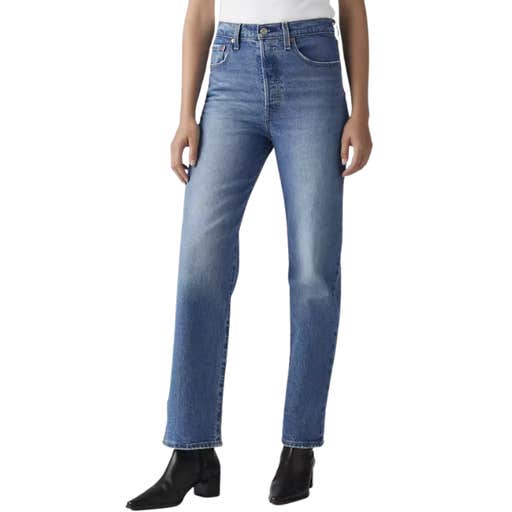 levi's, Levi's Ribcage High-Rise Straight Ankle Jeans