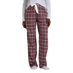 Tie Waist Flannel Pajama Pants for Tall Women