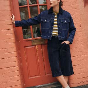 Next Cord Collar Denim Jacket