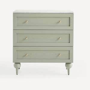 Fern Marble-Top Three-Drawer Dresser