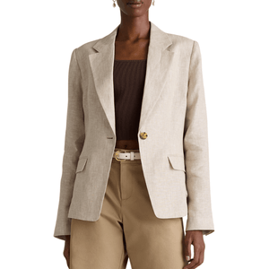 Quince 100% European Linen Structured Blazer