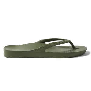 Archies Arch Support Flip Flops In Olive