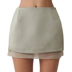 meshki, Meshki Frankie Satin Mini Skirt