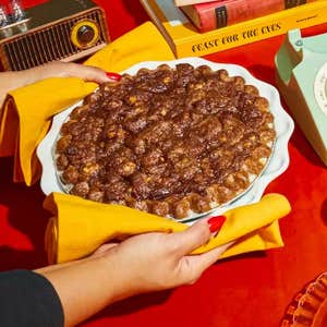 Sour Cream Apple Walnut Pie