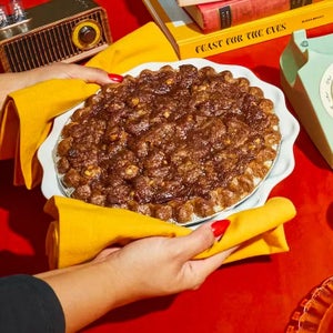 Sour Cream Apple Walnut Pie