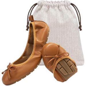 amazon, DREAM PAIRS Foldable Bowknot Ballet Flats