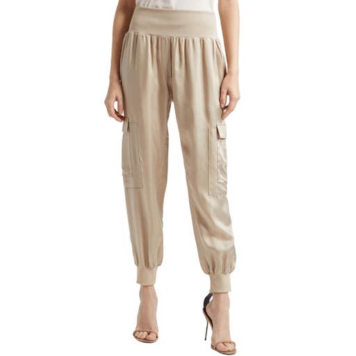 nordstrom, Cinq à Sept Giles Cupro Crop Cargo Joggers