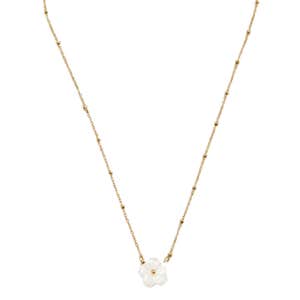 Beautiful Earth Boutique White Blossom Flower Necklace