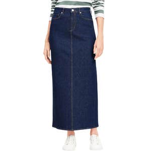 Loft Denim Maxi Skirt