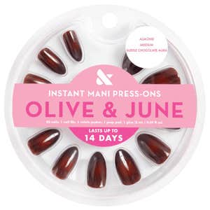 Olive and June Subtle Chocolate Aura Glue Press-Ons