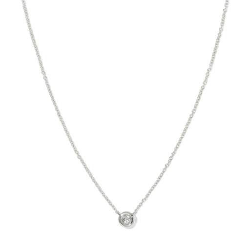 quince, Quince 14K Gold Diamond Bezel Necklace