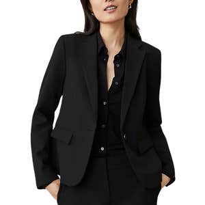 Ann Taylor The Notched One Button Blazer