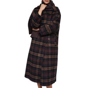 anthropologie, By Anthropologie Wool Blend Funnel Neck Coat