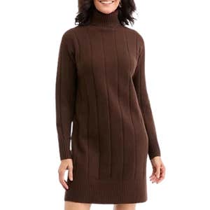 macy's, Style & Co Luxsoft Long-Sleeve Turtleneck Sweater Dress